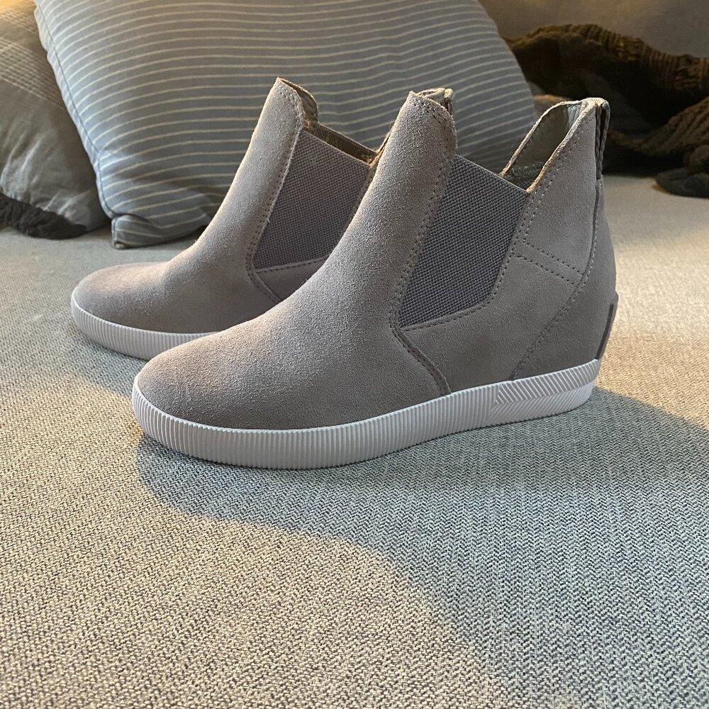 Sorel Out N About Slip On Wedge II - Grey - Size 6